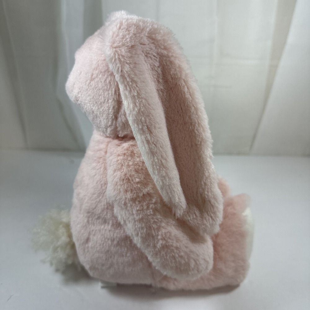 Hallmark Pink Bunny Rabbit Plush Rattle Baby Toy 12" - Picture 6 of 11